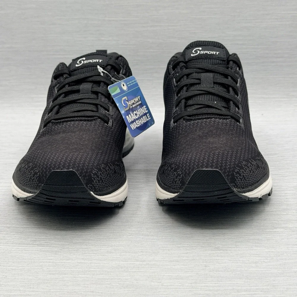 Skechers Sport Women's 7.5 Sneakers Black Air Cooled Memory Foam Machine Wash
